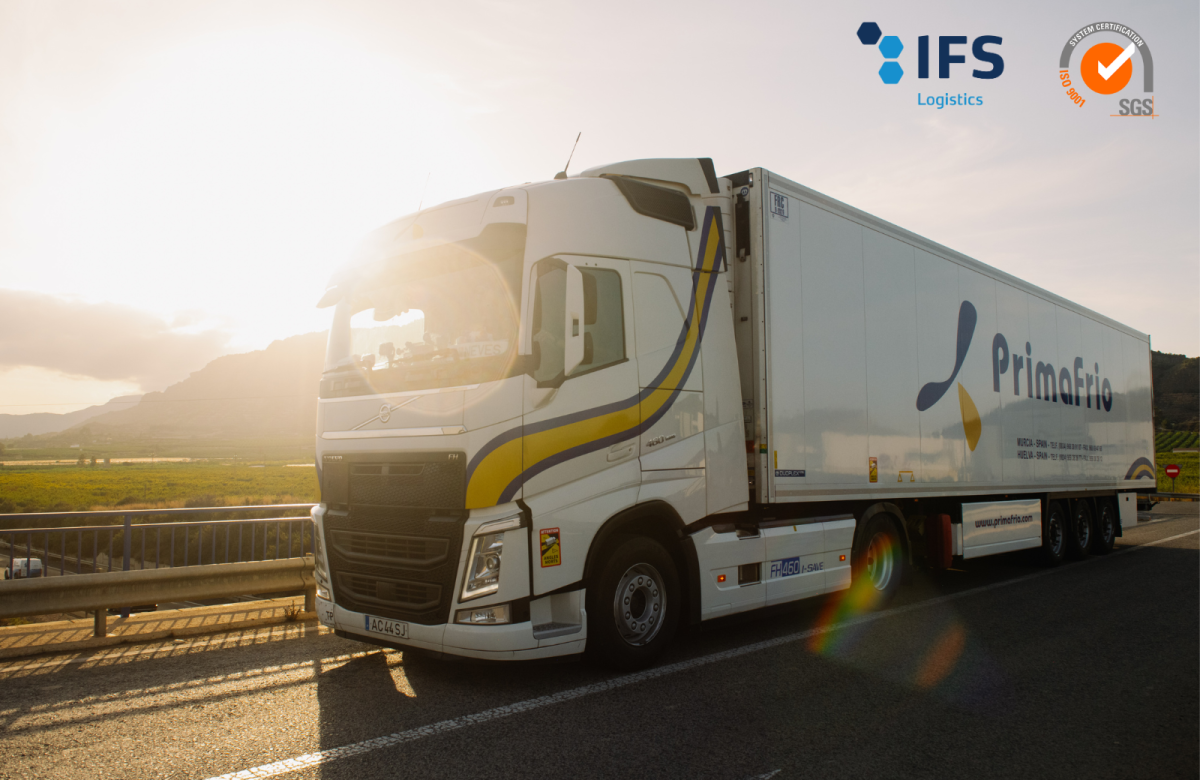 Primafrio renueva la certificación IFS Logistics y refuerza su excelencia en logística alimentaria